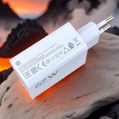 Original Xiaomi 67W Turbo Fast Charger EU Adapter
