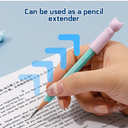 Cute Cat Pencil Top Eraser Caps