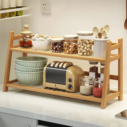 Bamboo Spice Rack Shelf