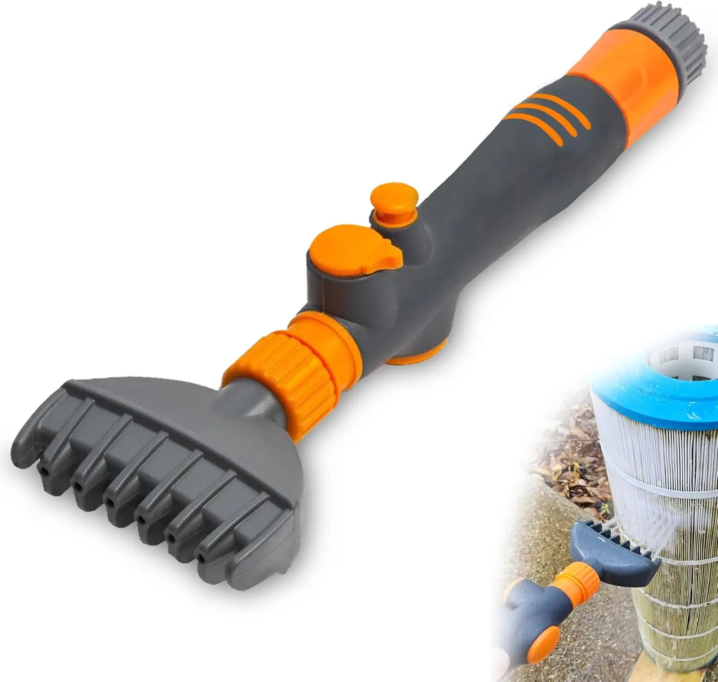 High-Pressure Pool Filter Cleaner for Hot Tubs, Spas & Cartridge Filters