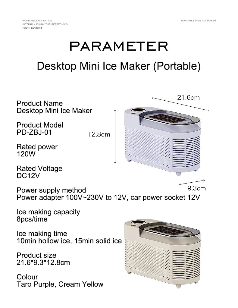 Portable Mini Ice Maker