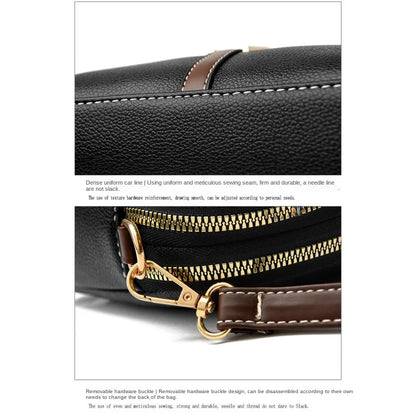 Women’s Genuine Cowhide Leather Crossbody Messenger Bag