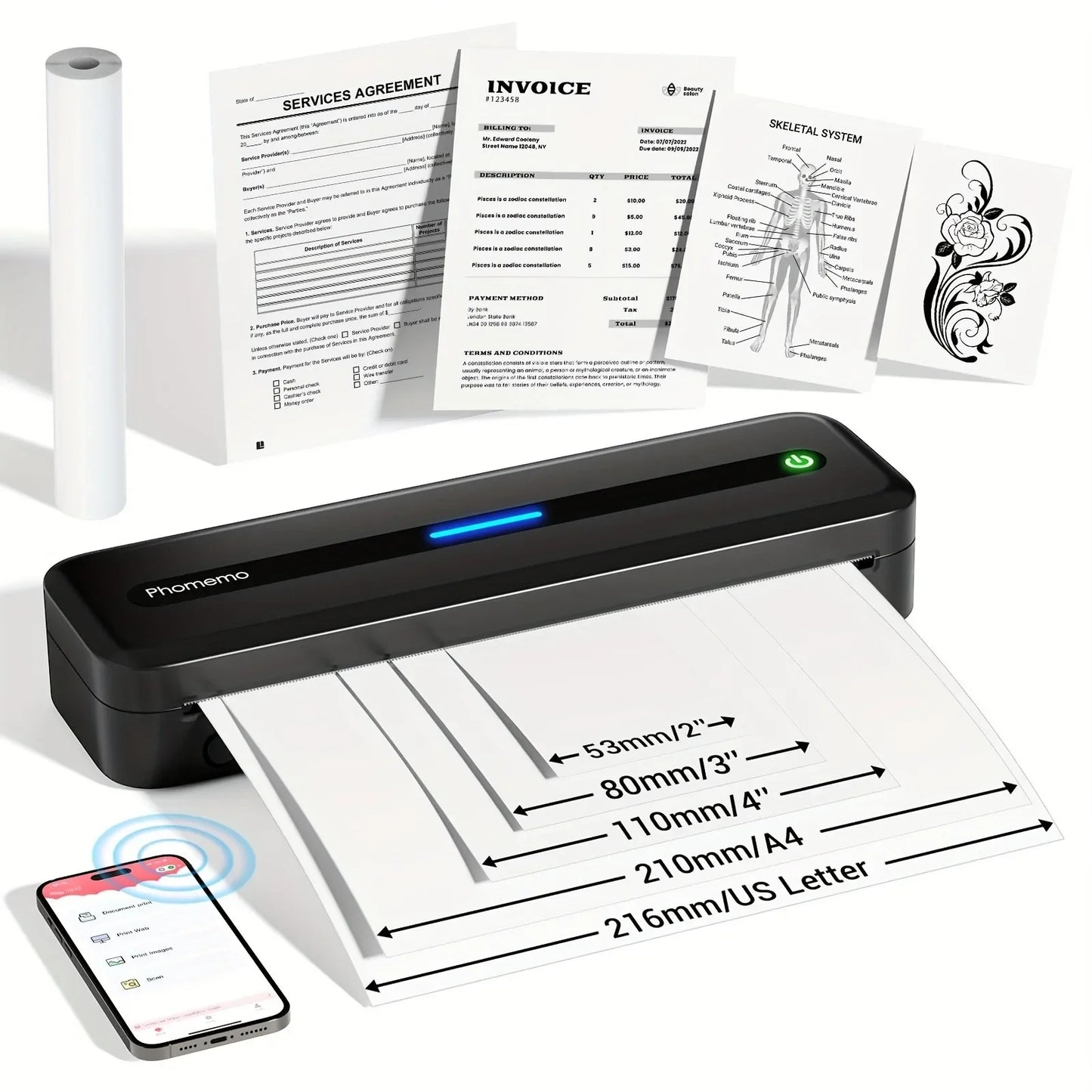 A4 Thermal Paper Rolls for Portable Thermal Printers