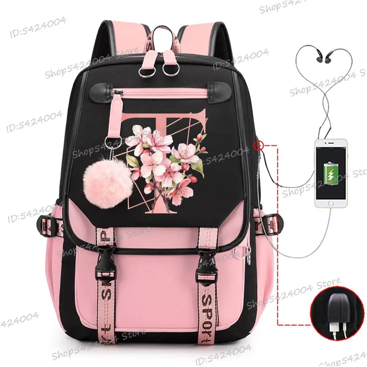 School & Travel Backpack with Laptop Compartment