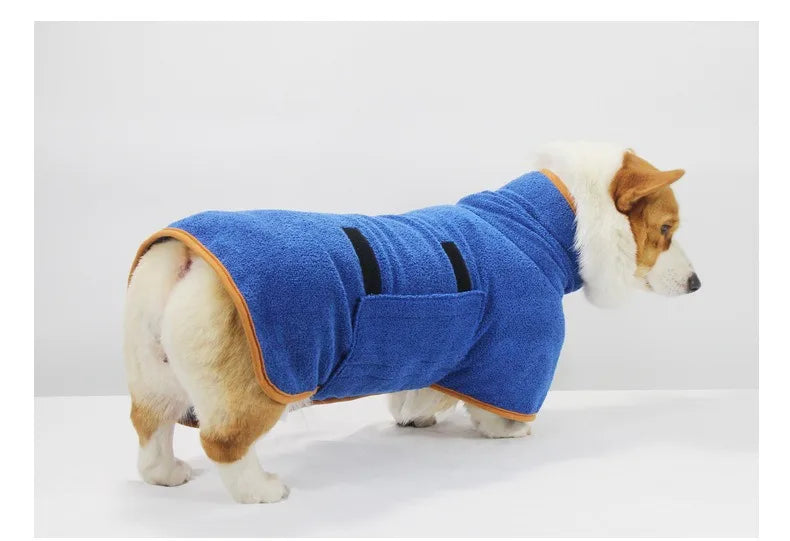 Quick-Dry Absorbent Dog Bathrobe
