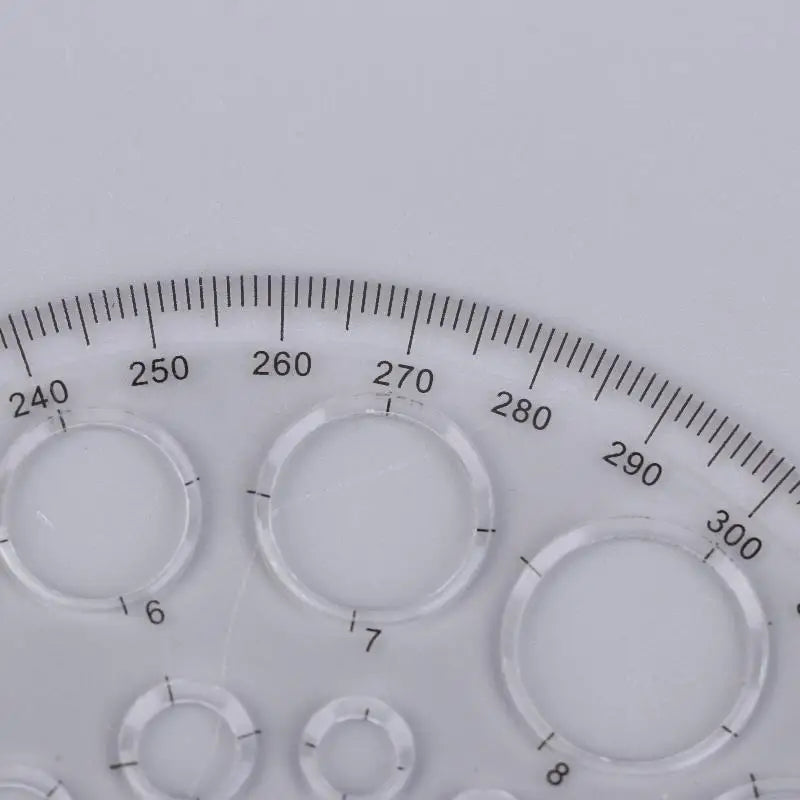 Geometric Circle Drawing Template Ruler