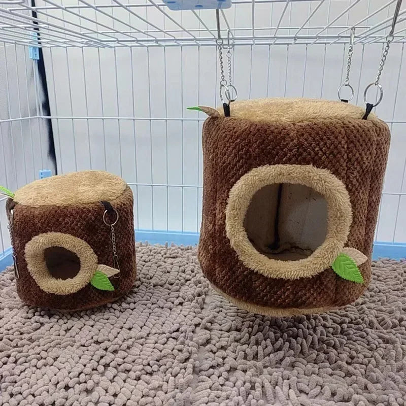 Tree Stump Hamster Hanging Nest