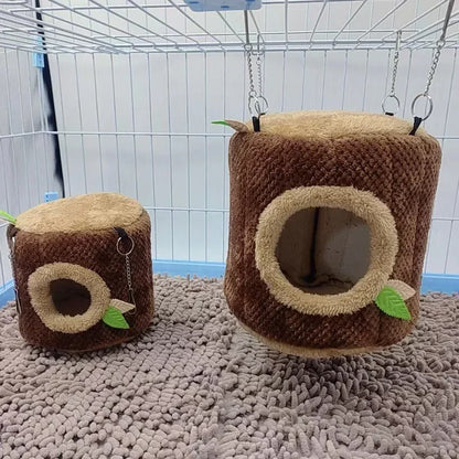 Tree Stump Hamster Hanging Nest