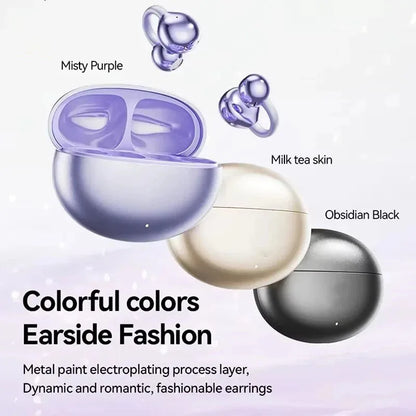 M91 Wireless Ear Clip Bluetooth 5.4 Earbuds with ENC