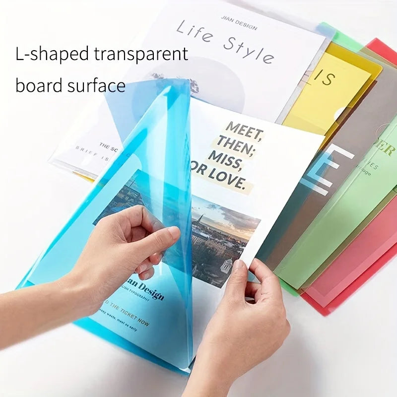 A4 Transparent L-Type Document Folders