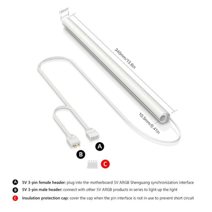 Aura Sync RGB Water Cooling Tube Lighting Sleeves