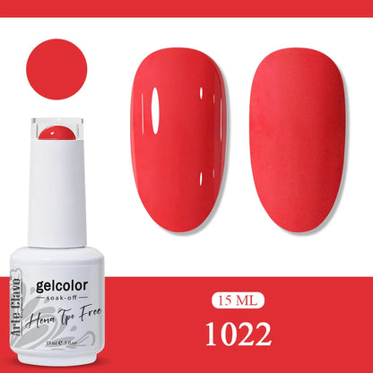 Arte Clavo Orange Gel Nail Polish