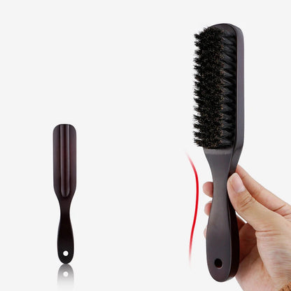 Wood Handle Boar Bristle Hair & Beard Brush