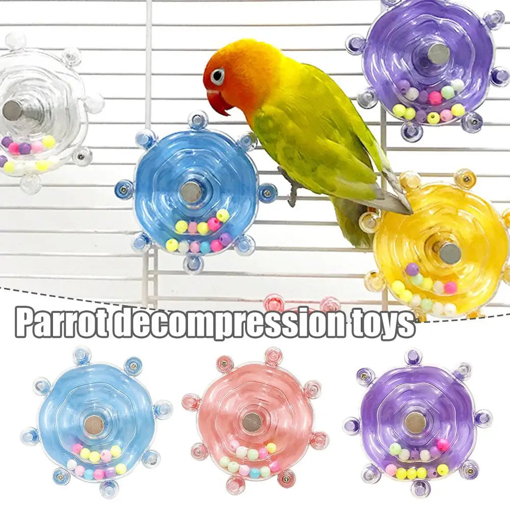 Interactive Rotating Parrot Treat & Foraging Toy