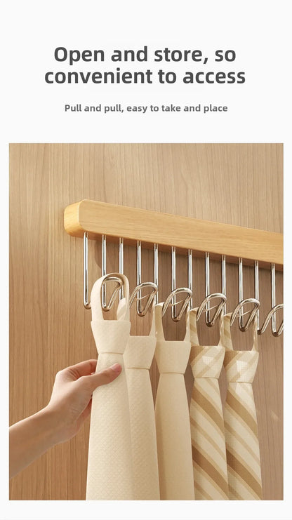 Retractable Wooden Wall Hanger