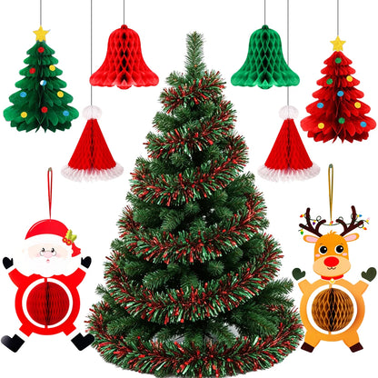 3D Honeycomb Paper Christmas Tree Decoration