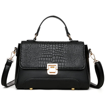 Large Capacity Leather Crossbody Handbag for Women