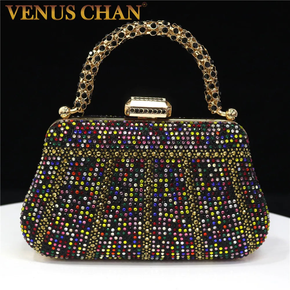 Luxury Rhinestone Evening Clutch Bag