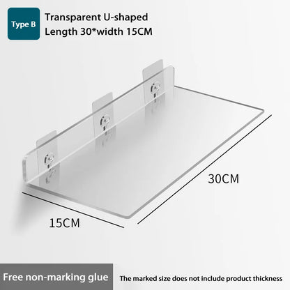 Wall-Mounted Acrylic Storage Rack