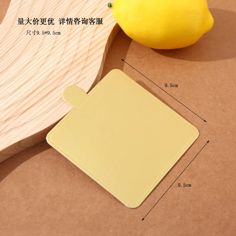 Golden Cake Base Disposable Dessert Boards