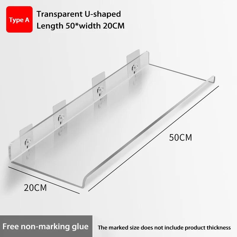 Wall-Mounted Acrylic Storage Rack