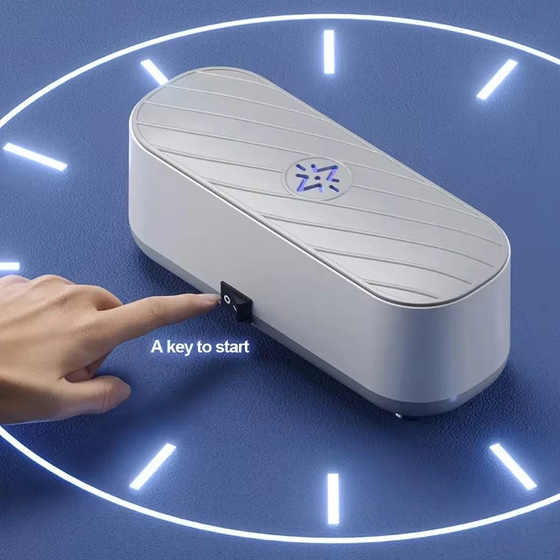 Portable 45kHz Ultrasonic Cleaner for Jewellery, Glasses & Dentures