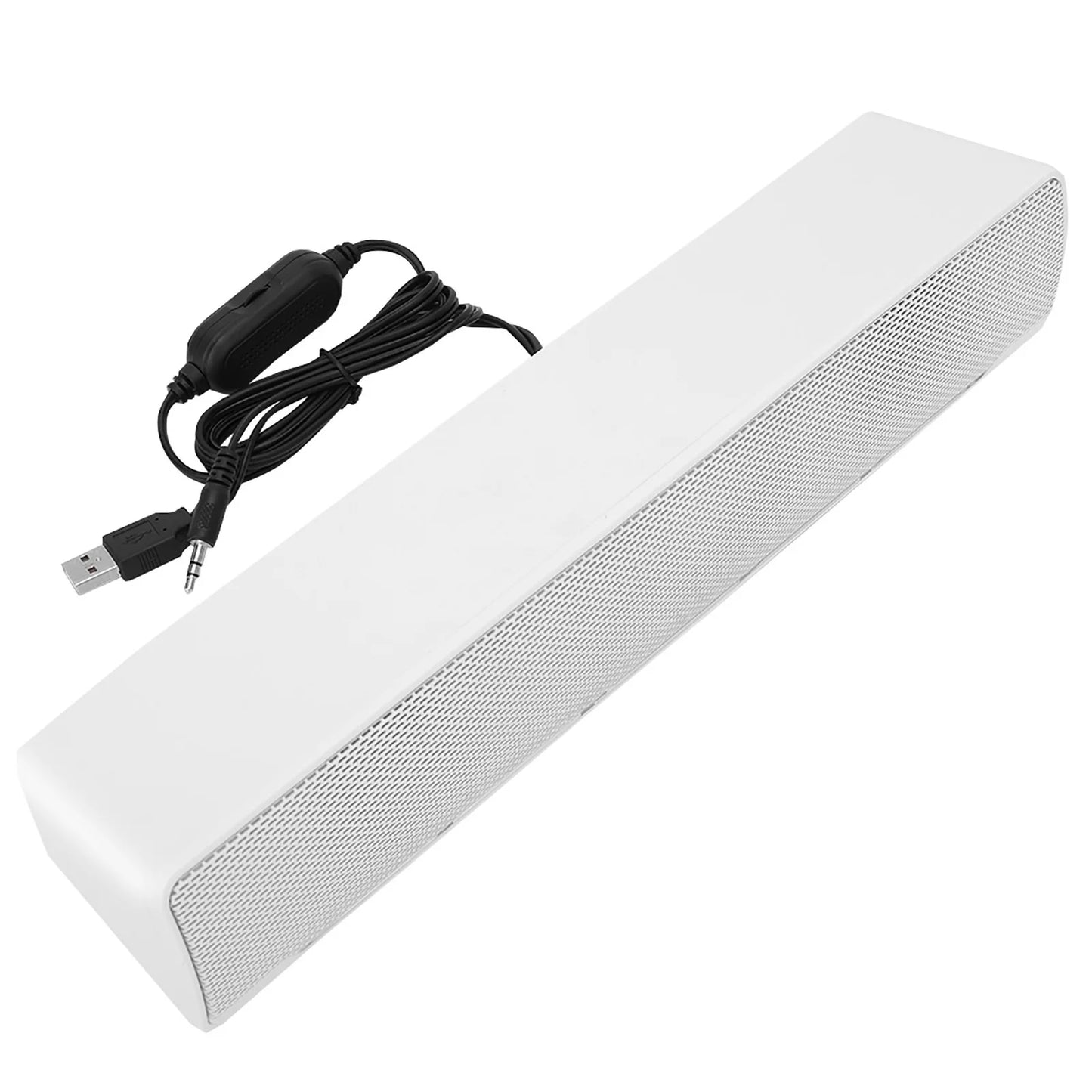 USB Wired Stereo Soundbar Speaker