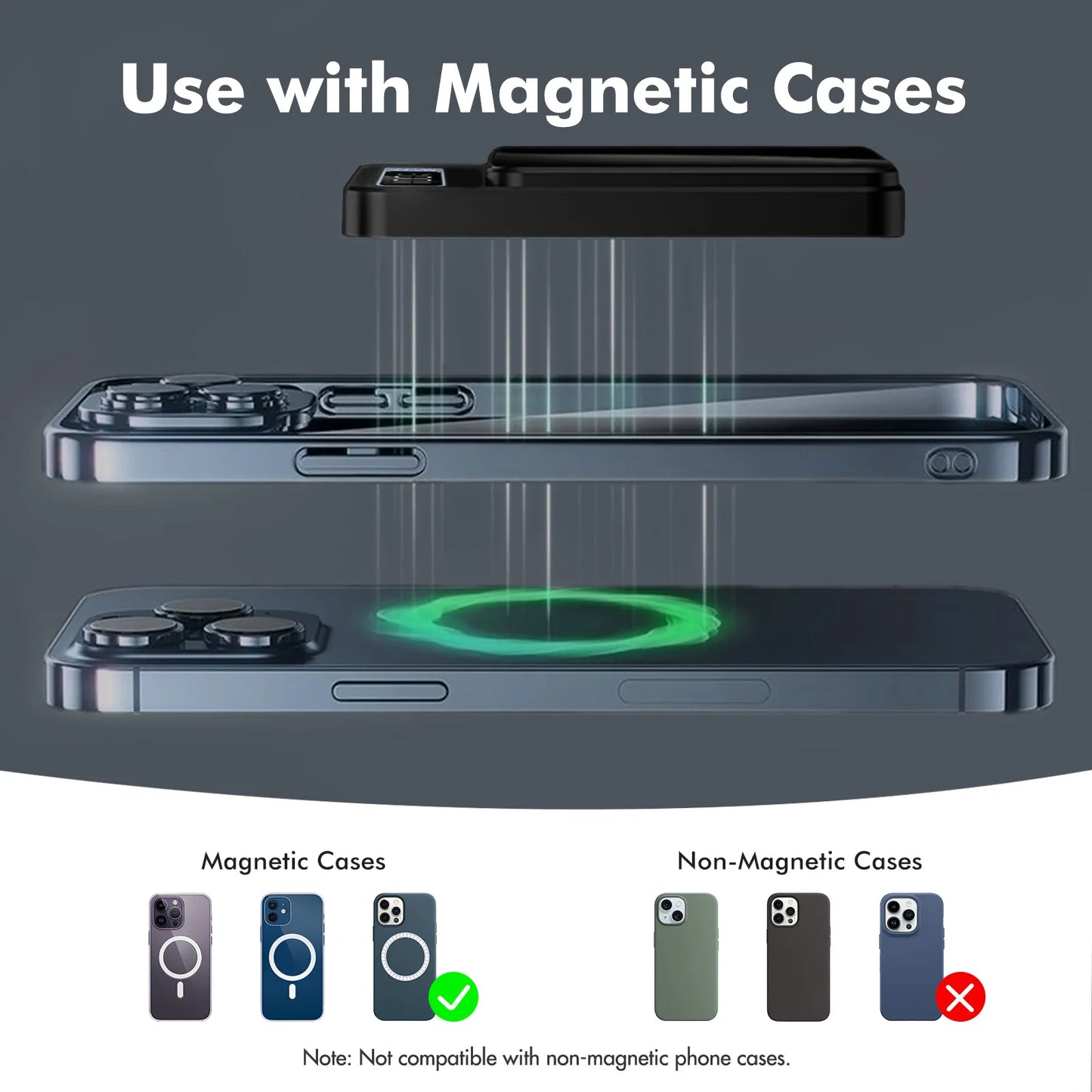 Magnetic Wireless Power Bank with 22.5W Fast Charging