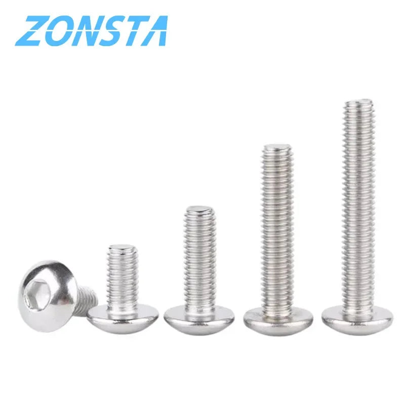 304 Stainless Steel Hex Socket Button Head Screws