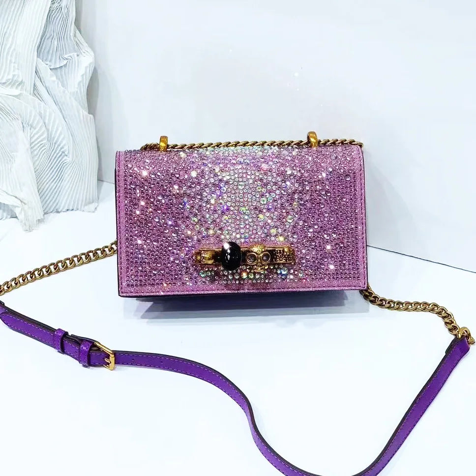 Glitter Evening Crossbody Bag