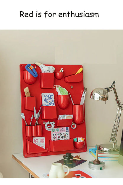 Wall-Mounted Modular Storage Organiser Board
