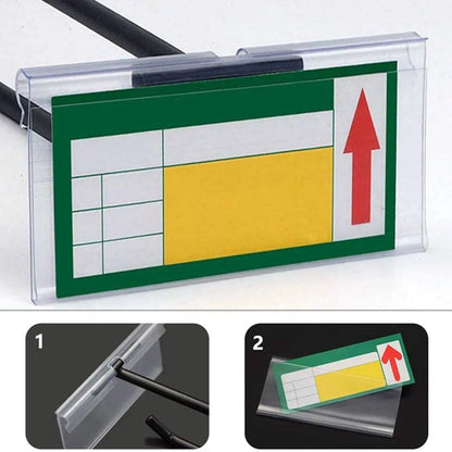Transparent Plastic Price Tag Holders