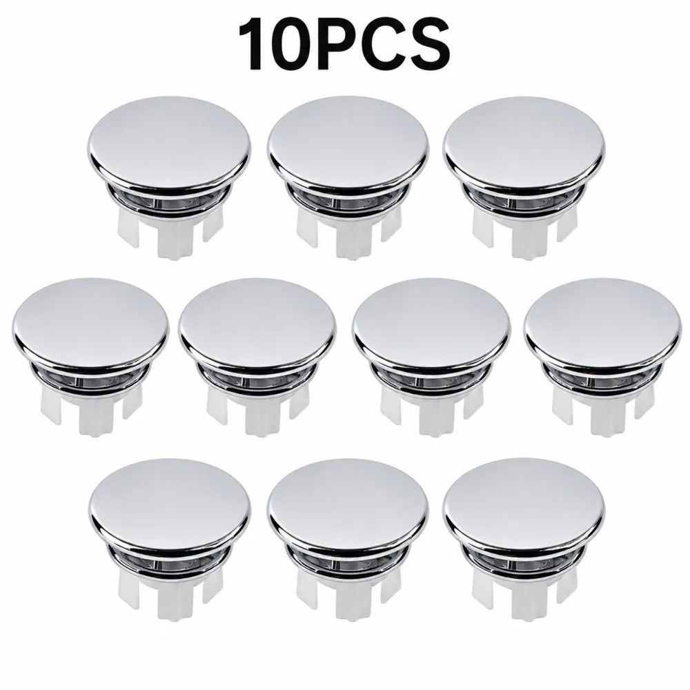 Chrome Basin Overflow Cover Insert