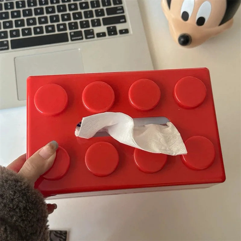 Creative Brick Style Tissue Holder & Organiser