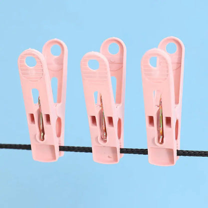 Plastic Clothespins with Storage Basket for Laundry & Home