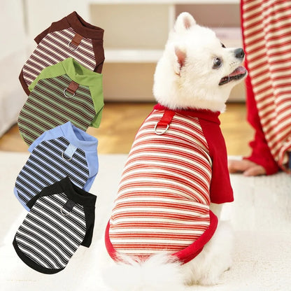 Striped Pet Pullover Shirt