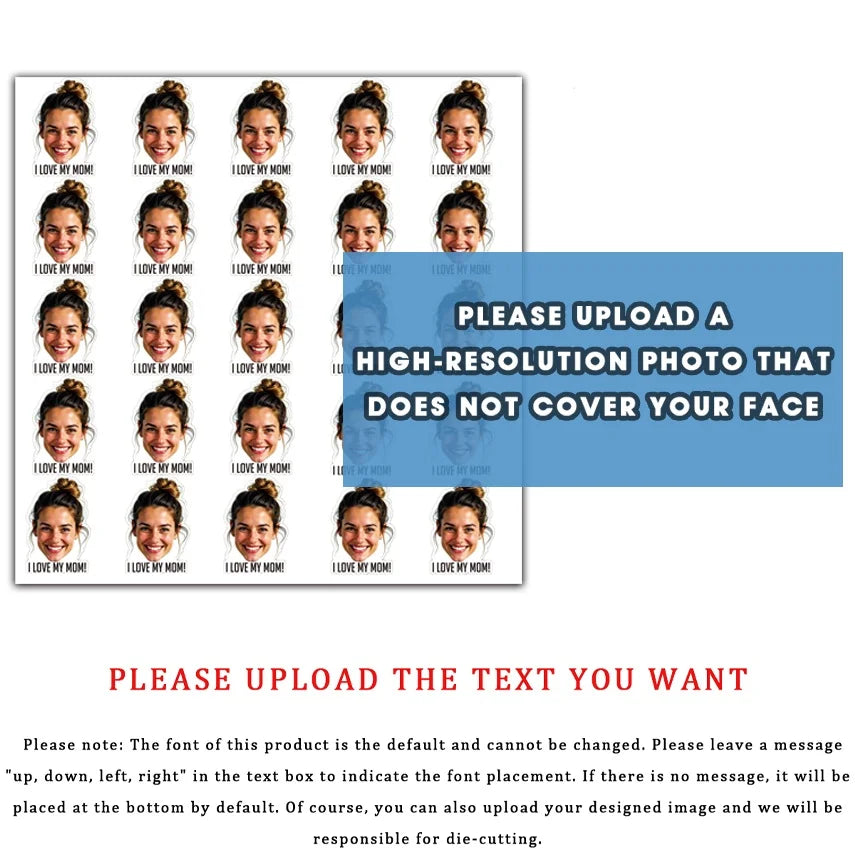 Personalized Custom Photo & Text Stickers