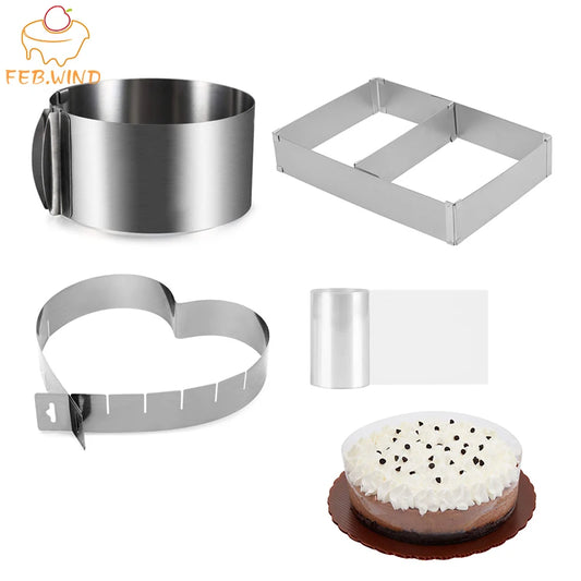Adjustable Stainless Steel Cake Ring Mold