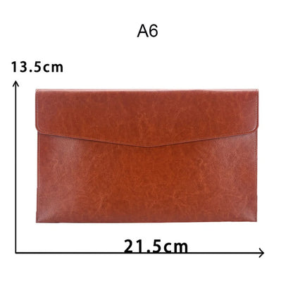 PU Leather Document & Passport Organiser Folder
