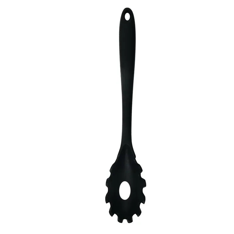 Silicone Pasta Colander Spoon with Long Handle