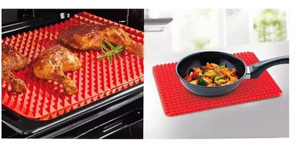 Silicone Pyramid Baking Mat for Oven, BBQ & Pizza