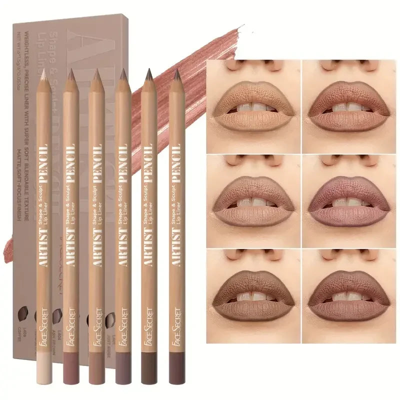 18 Color Lip Liner Pencil Set