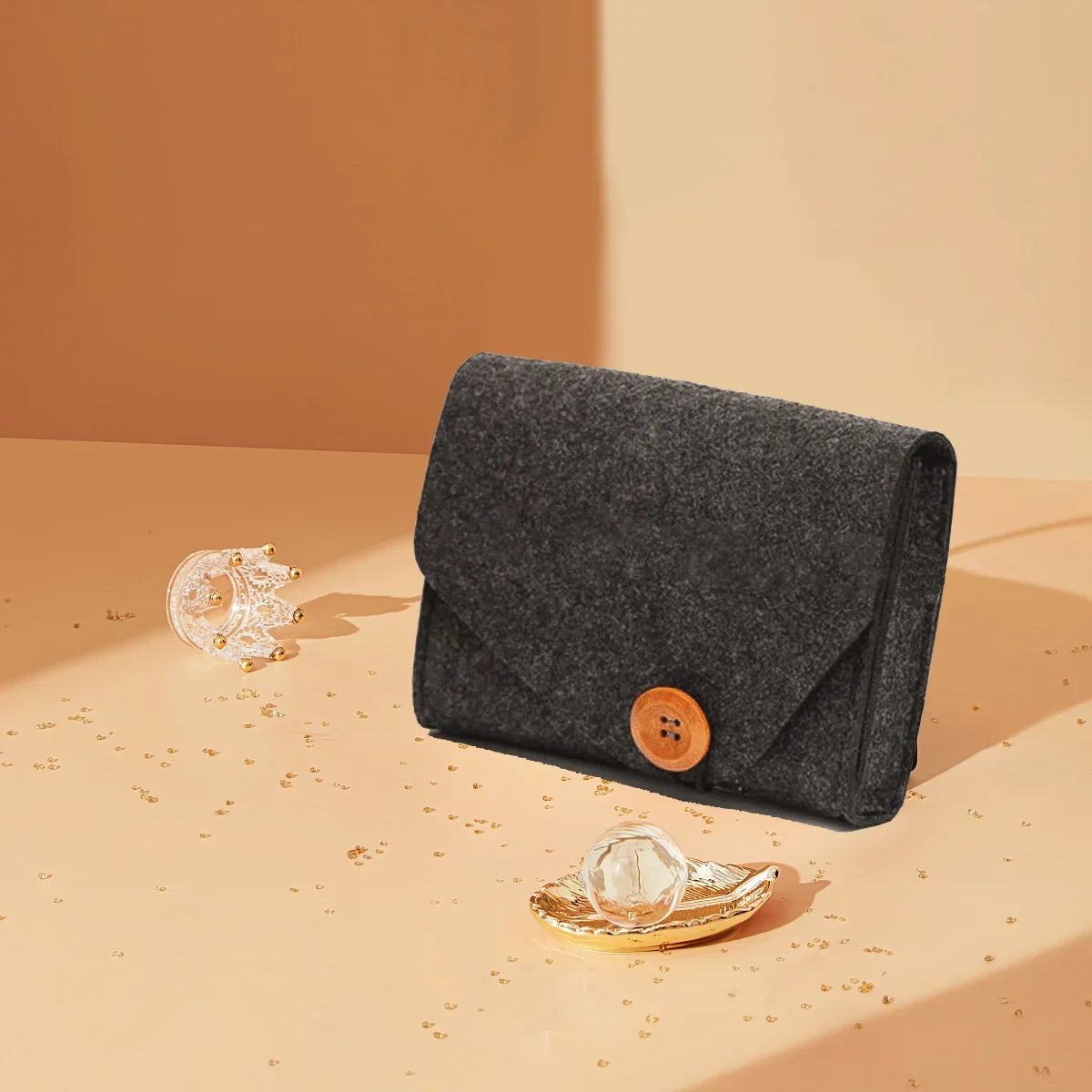 Felt Electronic Accessories Organizer Bag