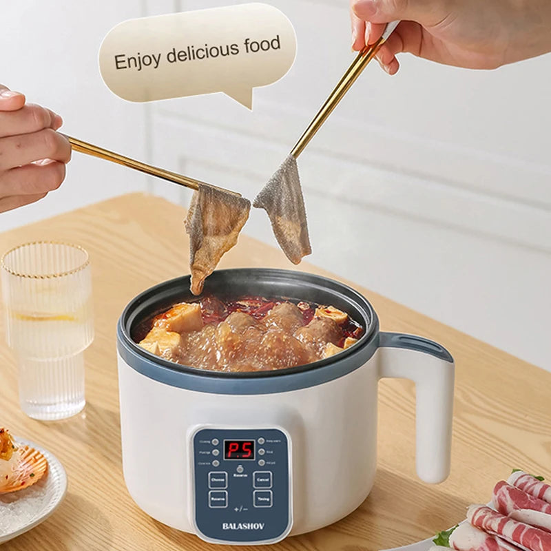 Compact Electric Rice Cooker & Food Steamer