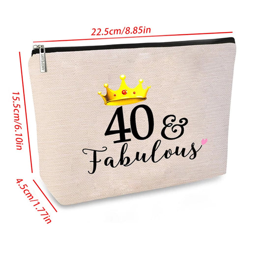 Birthday Cosmetic & Travel Toiletry Pouch for Women