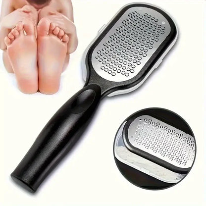 Foot File with Stainless Steel Rasp Plate and Ergonomic Handle