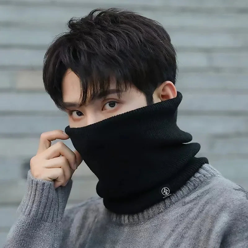 Fleece-Lined Knitted Neck Warmer