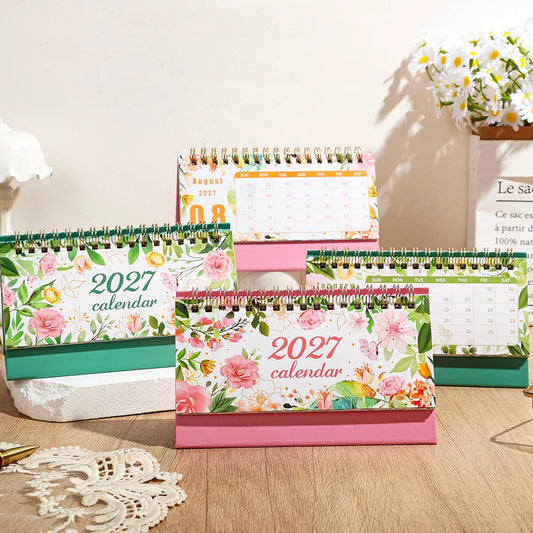 2027 Floral Desk Calendar – Daily Weekly Monthly Planner