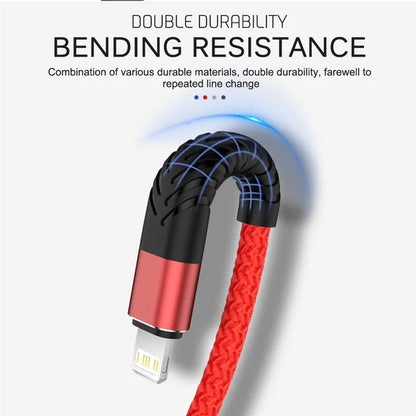 USB-A to Lightning Braided Fast Charging Cable