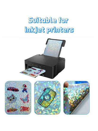 A4 Holographic Printable Vinyl Sticker Paper